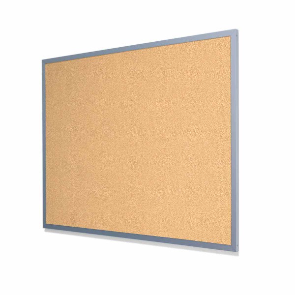 Type II Woven Vinyl Koroseal Linden Golds Hill Cork Board with Heavy Aluminum Frame